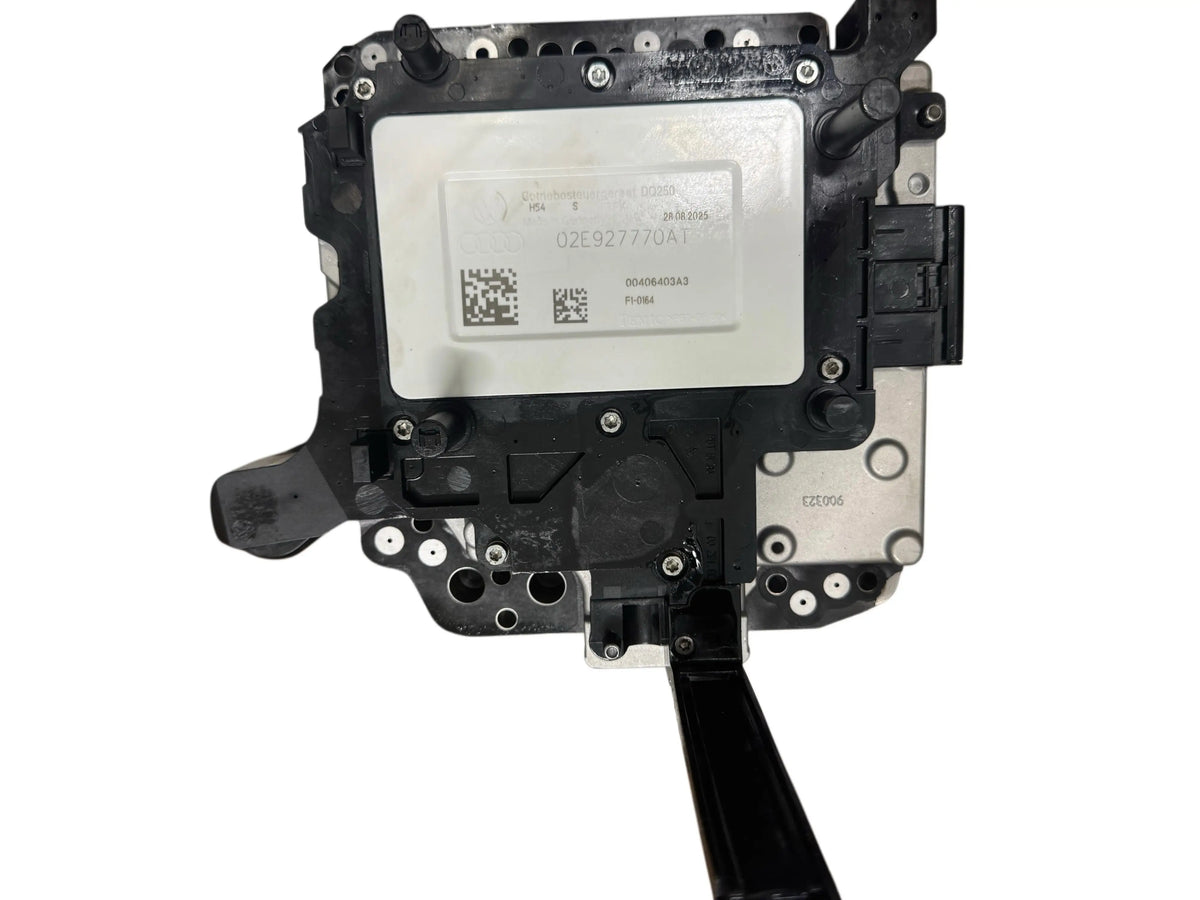 02E927770AT DQ250 mechatronic unit - refurbished Temic, complete with hydraulic block and TCU