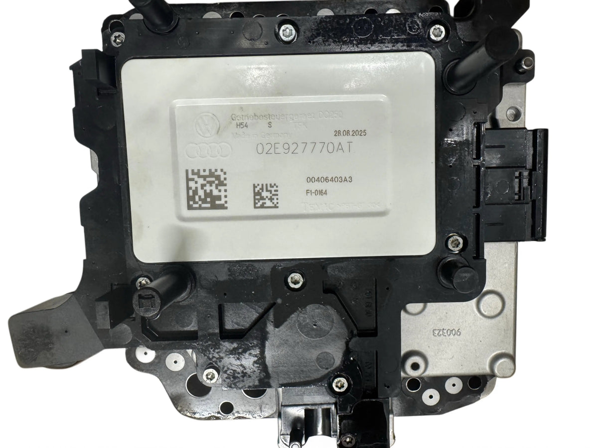 02E927770AT DQ250 mechatronic connector and part number label, compatible AJ AL AM